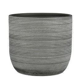 Supergreens Κασπώ Τερακότα Στρογγυλό "Samuel" Ανθρακί 28x26 εκ.