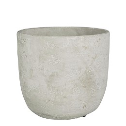 Supergreens Κασπώ Τσιμεντένιο Στρογγυλό "Jimmy" Ανοιχτό Γκρι 19x18 εκ.