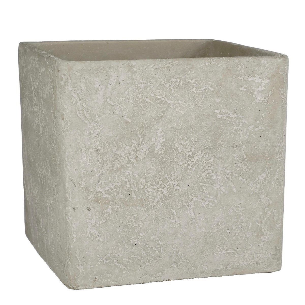 Supergreens Κασπώ Τσιμεντένιο Τετράγωνο \"Jimmy\" Ανοιχτό Γκρι 21x21x20.5 εκ