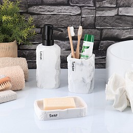 Σετ 3 τεμάχια αξεσουάρ μπάνιου 6077-6078-6079 Eurocasa