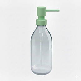 Dispenser (300ml) - Matt Mint, Pam & Co, Ø6.5 x H20 (cm), 79-903