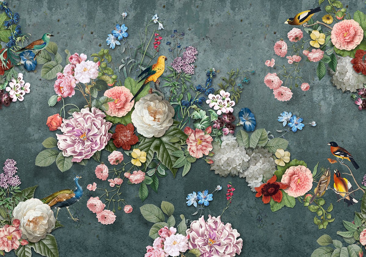 SPITS WALLCOVERINGS FLORAL UTOPIA INK7579-BEH Ταπετσαρίες Τοίχου