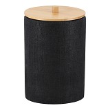 Kάδος στρογγυλός 6 λίτρα polyresin με bamboo 18,5×29,50 cm Eurocasa
