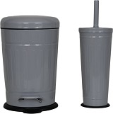 Σετ Κάδος 5 lt soft close - Πιγκάλ γκρι Eurocasa