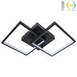 Φωτιστικό οροφής LED 27W 58Χ35Χ8 εκ. μαύρο με controller - GLOBOBOX 602168