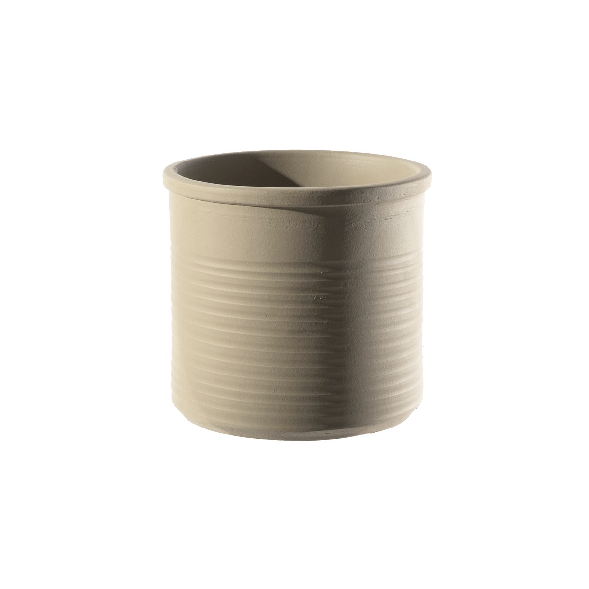 Supergreens Κασπώ Τερακότα Κυλινδρικό \"Momo\" Μπεζ 23x21 εκ.