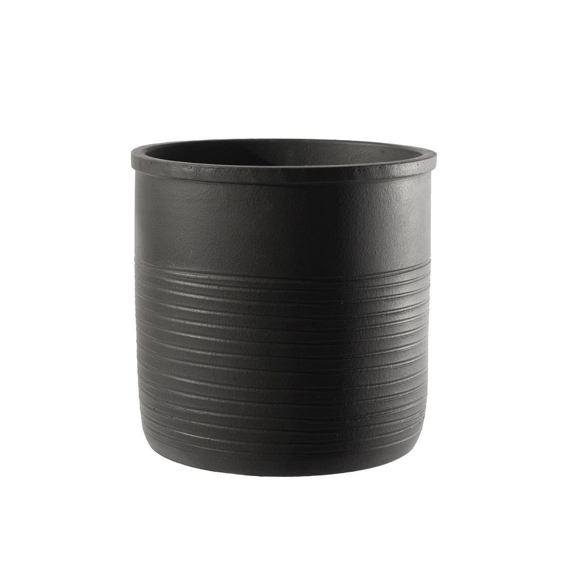 Supergreens Κασπώ Τερακότα Κυλινδρικό \"Momo\" Σκούρο Γκρι 32x29 εκ.