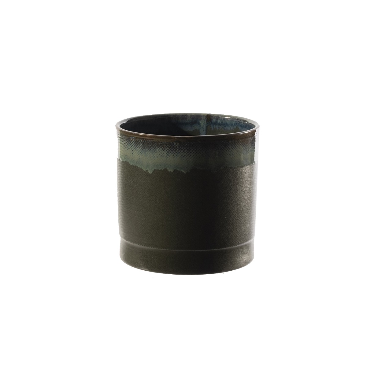 Supergreens Κασπώ Τερακότα Στρογγυλό \"Olof\" Σκούρο Πράσινο 22x20 εκ.