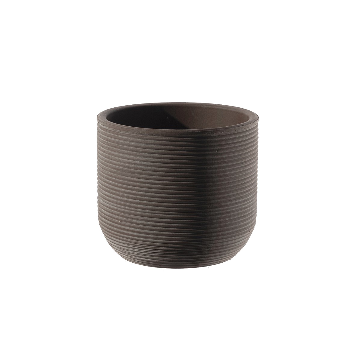 Supergreens Κασπώ Τερακότα Στρογγυλό \"Samuel\" Καφέ 20x18 εκ.