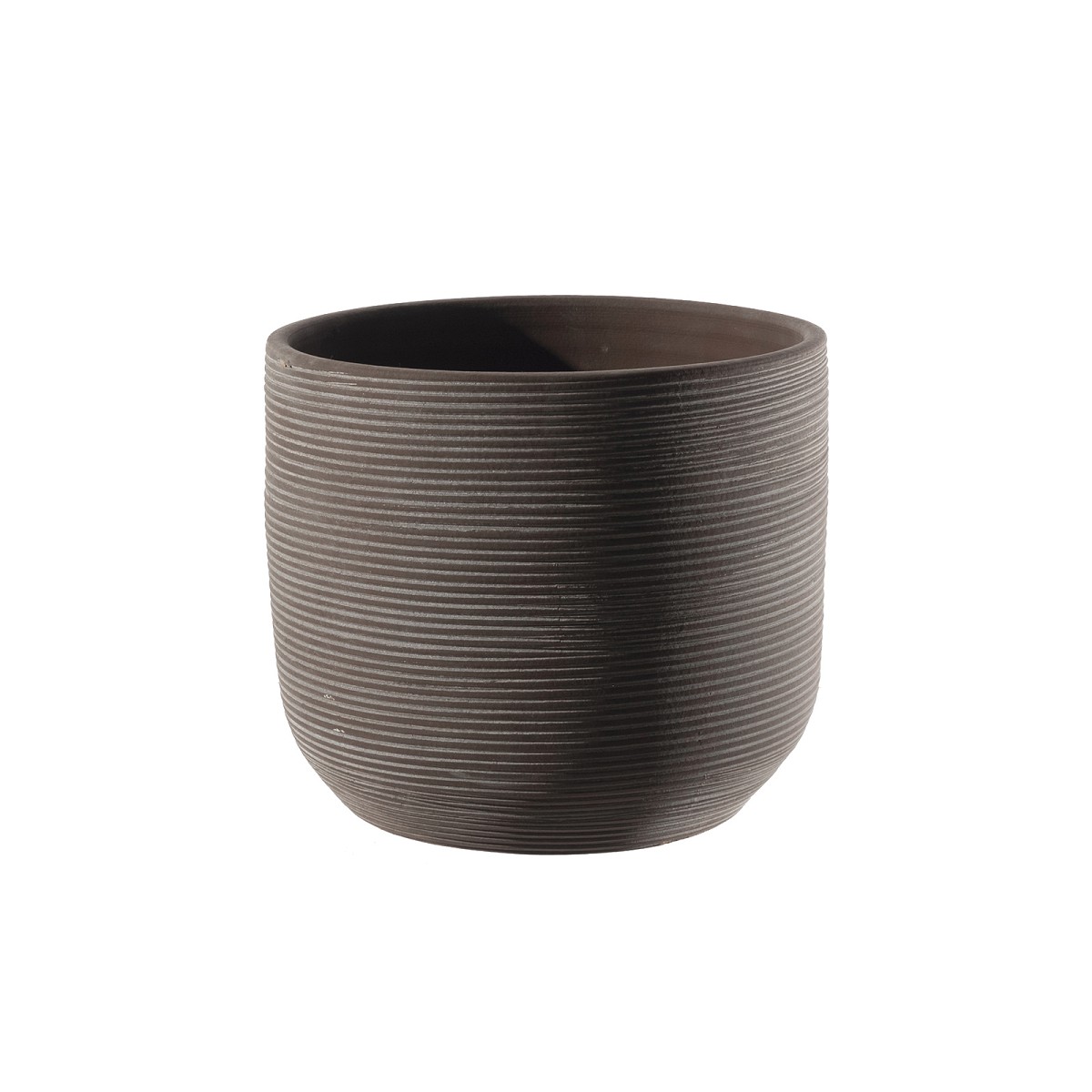 Supergreens Κασπώ Τερακότα Στρογγυλό \"Samuel\" Καφέ 28x26 εκ.