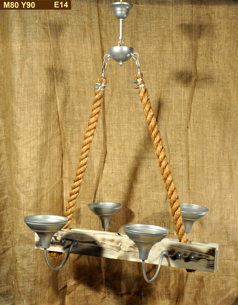 Φωτιστικα Rope and Metal