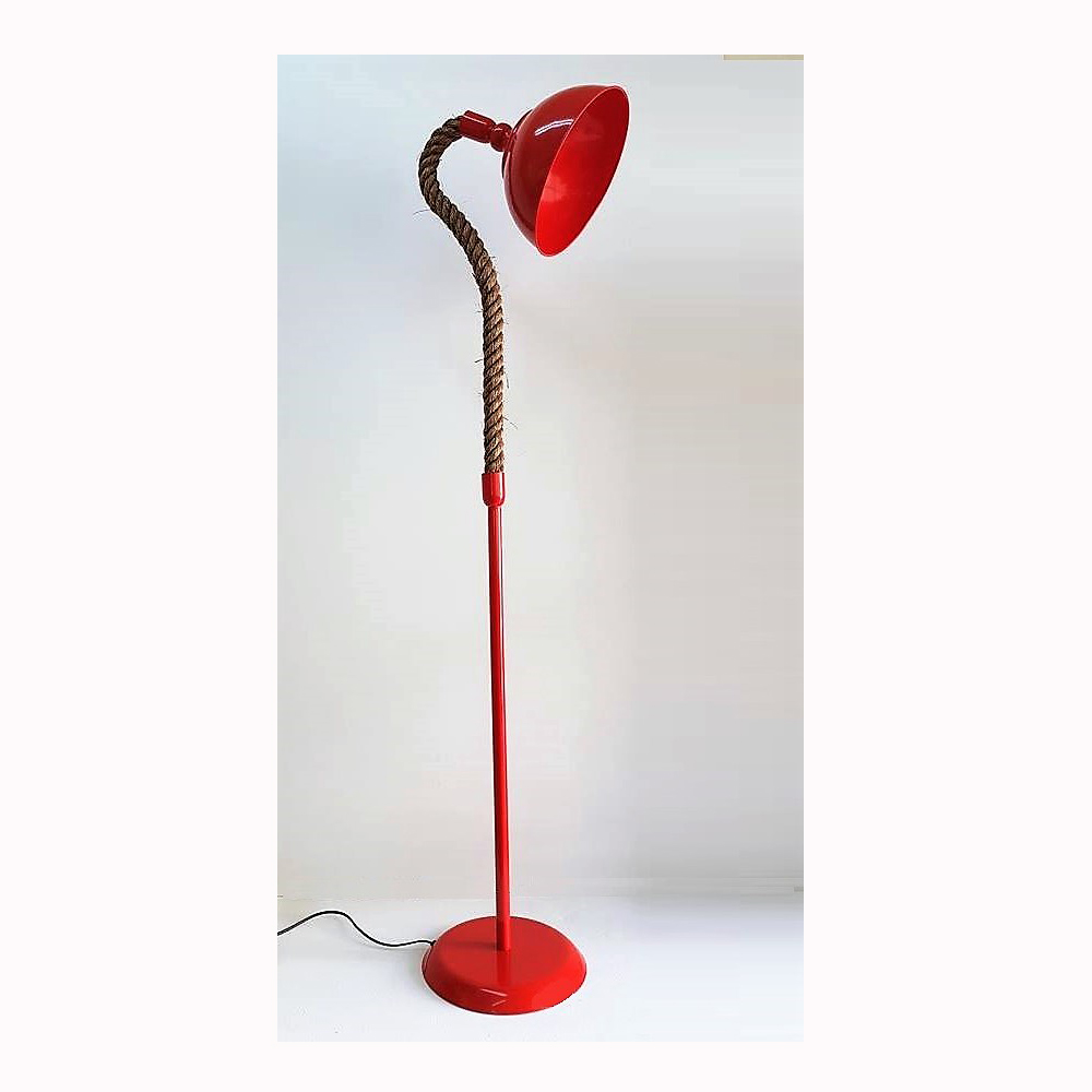 Φωτιστικα Rope Metal and Wood Δαπεδου