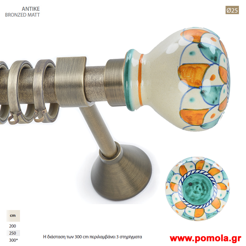 Κουρτινοβεργες με Πορσελανη