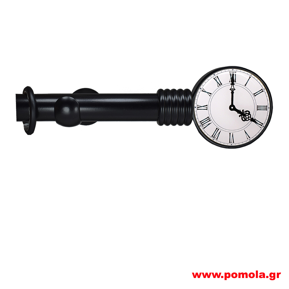 Κουρτινοβεργες ROMANTICO μαυρο ματ