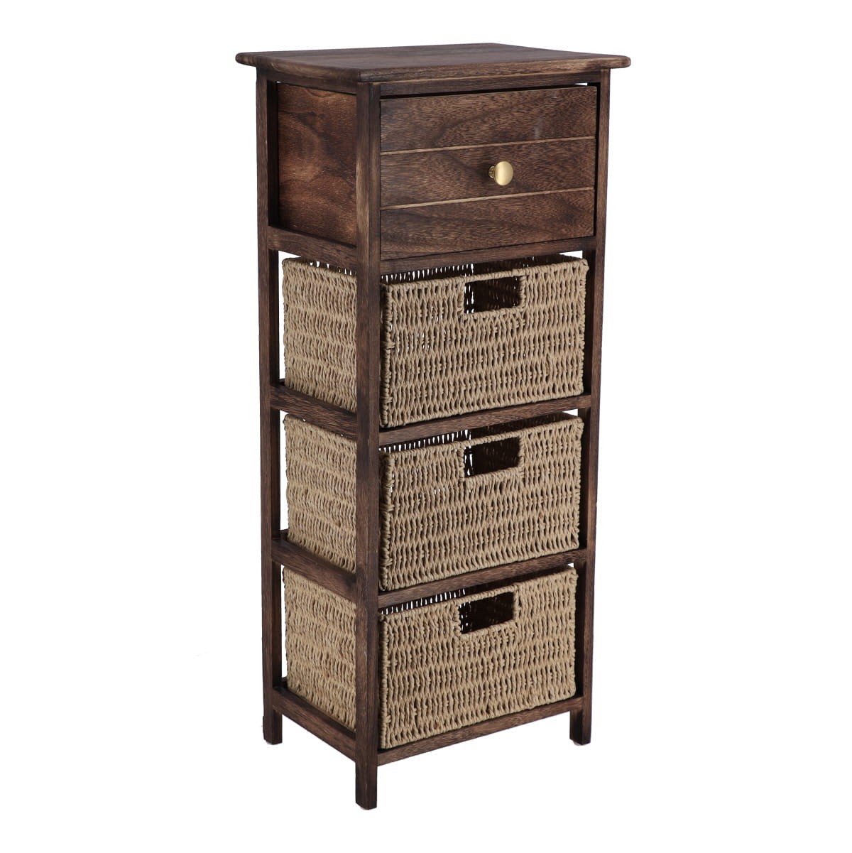 Έπιπλο μπάνιου mdf με 1 ράφι και 3 συρτάρια