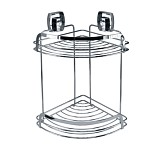 Επιτοίχια Γωνιακή Ραφιέρα Levana Μεταλλική με 2 Ράφια 27,3x31,5x21 εκ