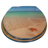 Κάλυμμα λεκάνης Polyresin 36×43 cm παραλία Eurocasa