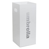 Ομπρελοθήκη Τετράγωνη - Matt White, Pam & Co, W22 x D22 x H50 (cm), 24-033