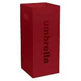 Ομπρελοθήκη Τετράγωνη - Matt Bordeaux, Pam & Co, W22 x D22 x H50 (cm), 24-153