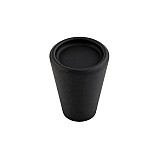 Roline 676 Πόμολο Επίπλου από Ζάμακ Μαύρο Ματ Φ19mm