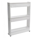 Ραφιέρα PP τροχήλατη λευκή Eurocasa