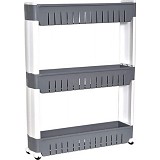 Ραφιέρα PP τροχήλατη γκρι Eurocasa