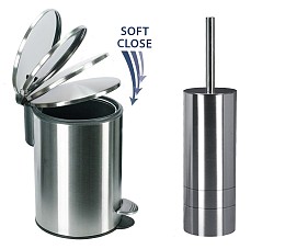Σετ Καλάθι 3lt με απαλό κλείσιμο & Πιγκάλ Gloria Silver