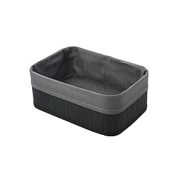 ESTIA ΚΑΛΑΘΙ ΟΡΓΑΝΩΣΗΣ BAMBOO ESSENTIALS 30x25cm ME ΕΠΕΝΔΥΣΗ ΜΑΥΡΟ