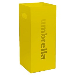 Ομπρελοθήκη Τετράγωνη - Matt Yellow, Pam & Co, W22 x D22 x H50 (cm), 24-603
