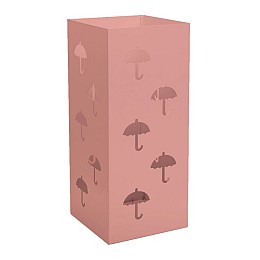 Ομπρελοθήκη Τετράγωνη - Matt Pink, Pam & Co, W22 x D22 x H50 (cm), 25-303