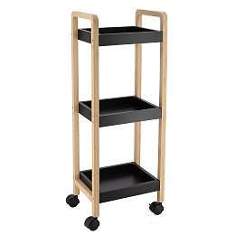 Ραφιέρα mdf με 3 ράφια bamboo