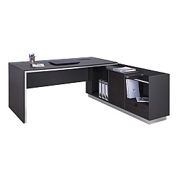 ΓΡΑΦΕΙΟ ΕΠΑΓΓΕΛΜΑΤΙΚΟ ΔΕΞΙΑ ΓΩΝΙΑ ROSEWOOD HM2112R 200X160X76Υ εκ.