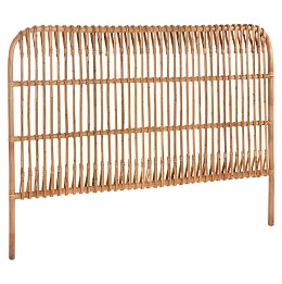 ΚΕΦΑΛΑΡΙ ΚΡΕΒΑΤΙΟΥ MERMA HM9549 ΣΕ ΦΥΣΙΚΟ ΧΡΩΜΑ RATTAN 165x5x121Yεκ.