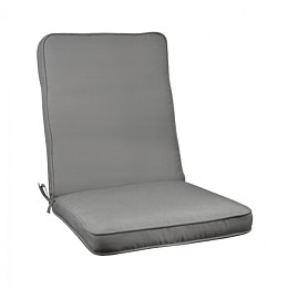 ΜΑΞΙΛΑΡΙ ΚΑΡΕΚΛΑΣ ΜΕ ΠΛΑΤΗ POLYESTER CHIOS ΓΚΡΙ HM11238.10P 117(45+72)X46X6 εκ.