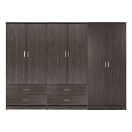 ΝΤΟΥΛΑΠΑ REINA HM21062.01 6ΦΥΛΛΗ ME 4 ΣΥΡΤΑΡΙΑ-ΜΕΛΑΜΙΝΗ ΣΕ ZEBRANO 240x43x181Υεκ.