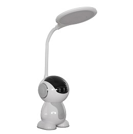 ΠΑΙΔΙΚΟ ΦΩΤΙΣΤΙΚΟ ΓΡΑΦΕΙΟΥ LED BADOO ΡΟΜΠΟΤΑΚΙ HM4453.03 ΓΑΛΑΖΙΟ-ΛΕΥΚΟ ABS