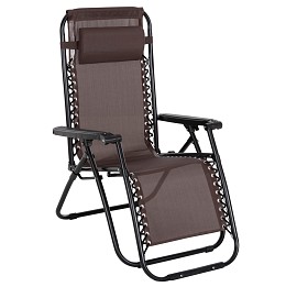 ΠΟΛΥΘΡΟΝΑ RELAX COMPANION HM5095.13 ΚΑΦΕ TEXTILENE-ΜΑΥΡΟ ΜΕΤΑΛΛΟ 67x145x110Υεκ.