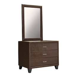 ΤΟΥΑΛΕΤΑ ΜΕ ΚΑΘΡΕΠΤΗ ELDA HM597.01 ΑΠΟ PU ΚΑΦΕ 97x56x178Υ εκ.