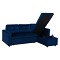 ΚΑΝΑΠΕΣ ΓΩΝΙΑ ΚΡΕΒΑΤΙ WAYNE 224x147x85Υεκ. HM3028.18 ΒΕΛΟΥΔΟ ΜΠΛΕ