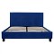 ΚΡΕΒΑΤΙ BECCA ΑΠΟ ΒΕΛΟΥΔΟ ΜΠΛΕ HM553.18 ΓΙΑ ΣΤΡΩΜΑ 150x200 εκ.