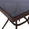 ΤΡΑΠΕΖΙ ΑΛΟΥΜΙΝΙΟΥ HARLOW 70X70X76 BAMBOO LOOK HM5568.01 ΛΕΥΚΗ ΠΑΤΙΝΑ ΜΕ ΓΥΑΛΙ