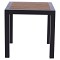 ΤΡΑΠΕΖΙ ΑΛΟΥΜΙΝΙΟΥ SABRA HM5403.02 ΓΚΡΙ ΜΕ POLYWOOD 45Χ45X45,5 εκ.