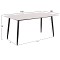 ΤΡΑΠΕΖΙ RAVEN HM18150.01 ΚΕΡΑΜΙΚΟ TOP ΜΕ ΟΨΗ ΛΕΥΚΟ ΜΑΡΜΑΡΟ 160x80x74Υεκ.