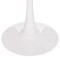 ΤΡΑΠΕΖΙ ΣΤΡΟΓΓΥΛΟ BROLIN HM18141.01 MDF TOP-ΒΑΣΗ ΜΕΤΑΛΛΙΚΗ--ΛΕΥΚΟ Φ90x73Υεκ