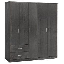 ΝΤΟΥΛΑΠΑ 5ΦΥΛΛΗ CAESAR HM21234.01 ΜΕΛΑΜΙΝΗ ΧΡΩΜΑ ZEBRANO 150x42.5x181Υεκ