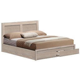 ΚΡΕΒΑΤΙ CAPRI HM665.02 ΜΕ 2 ΣΥΡΤΑΡΙΑ ΜΕΛΑΜΙΝΗ SONAMA ΓΙΑ ΣΤΡΩΜΑ 120x200εκ.