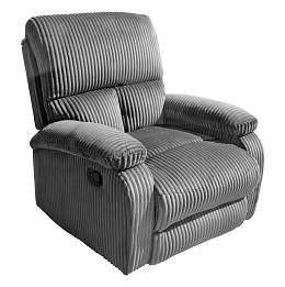 ΠΟΛΥΘΡΟΝΑ RELAX DIONI HM3296.11 ΓΚΡΙ ΡΙΓΕ ΥΦΑΣΜΑ 81x94x97Υεκ.