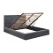 ΚΡΕΒΑΤΙ ΔΙΠΛΟ & ΣΤΡΩΜΑ BRILEY HM21272.01 ΓΚΡΙ ΒΕΛΟΥΔΟ ΜΕ ΑΠΟΘ.ΧΩΡΟ--ΓΙΑ 160x200εκ