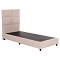 ΚΡΕΒΑΤΙ ΜΟΝΟ MILO HM652.32 ΜΠΕΖ TEDDY ΥΦΑΣΜΑ ΓΙΑ ΣΤΡΩΜΑ 90x200εκ