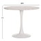 ΤΡΑΠΕΖΙ ΤΡΑΠΕΖΑΡΙΑΣ ROLLO HM9421.11 ΣΤΡΟΓΓΥΛΟ WHITE MARBLE Φ90x74Υεκ.